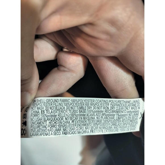 Forever 21 Black Faux Vegan Leather Crop Utility Coat Woman Size Medium - Picture 6 of 7